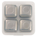 Stainless Steel Ice Cubes In Case