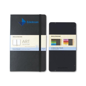 Moleskine® Coloring Kit - Sketchbook and Watercolor Pencils